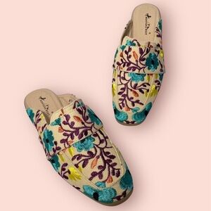 3/$10 Montana West Mule 6 Floral Embroidery